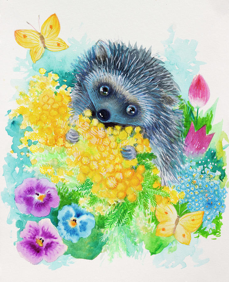 Animal Photograph - Hedgehog by Oxana Zaika