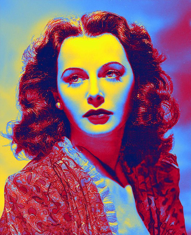 Hedy Lamarr the most beautiful woman in the world Neon art by Ahmet ...