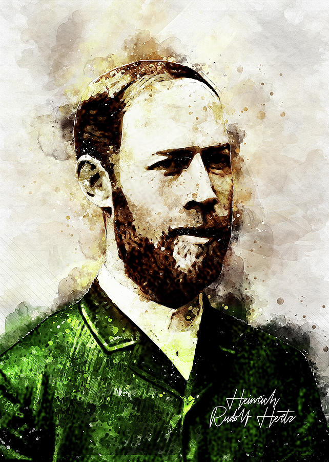 Heinrich Rudolf Hertz Digital Art By Ahmad Taufiq