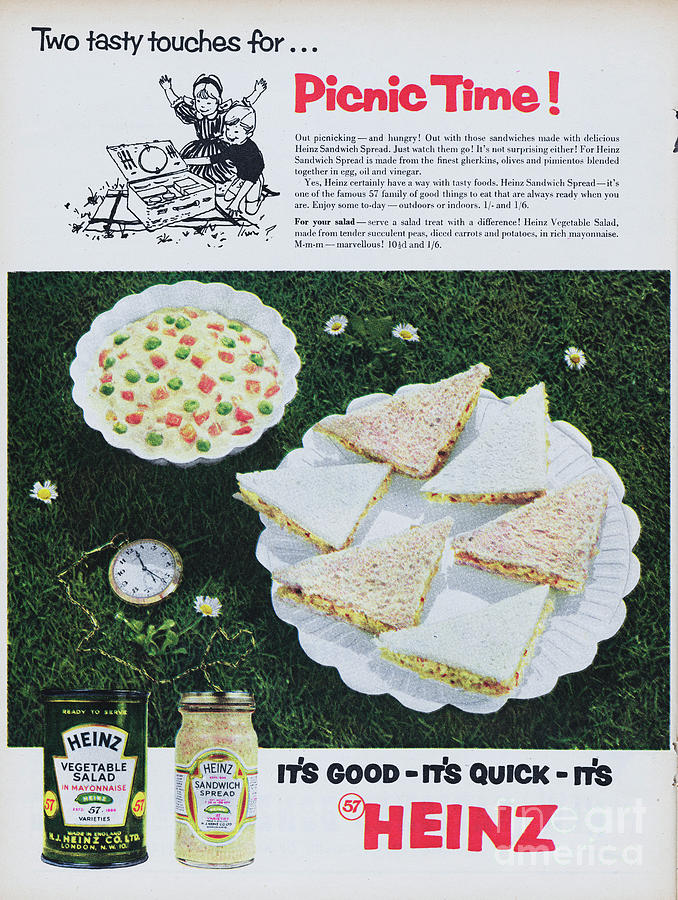 Heinz Sandwich Spread Photograph by Picture Post