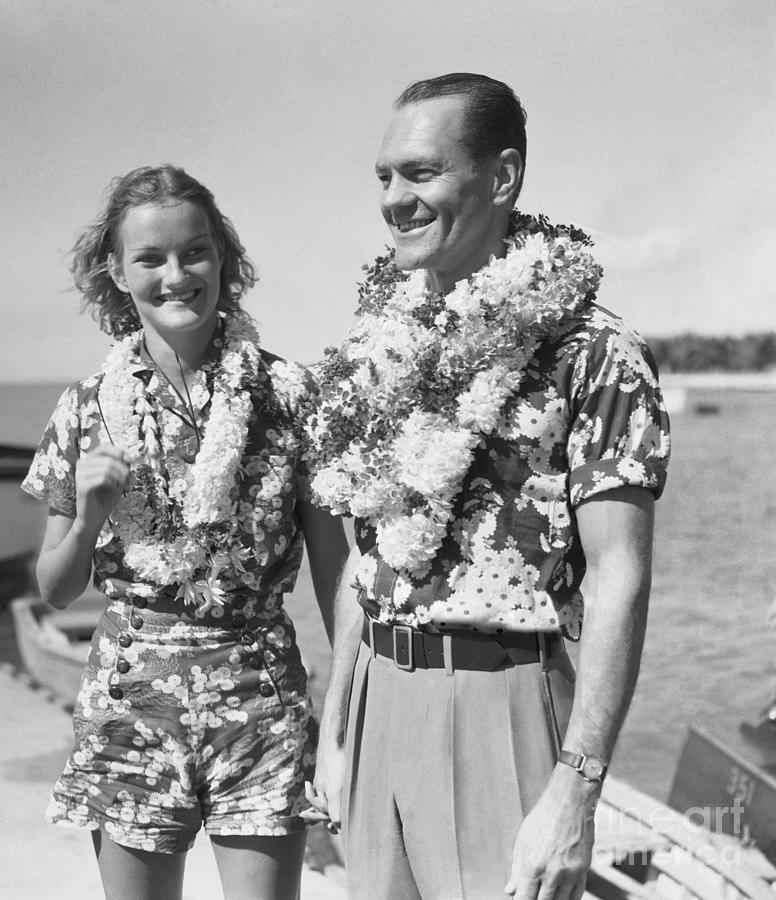 Heiress Doris Duke And Husband James Photograph by Bettmann