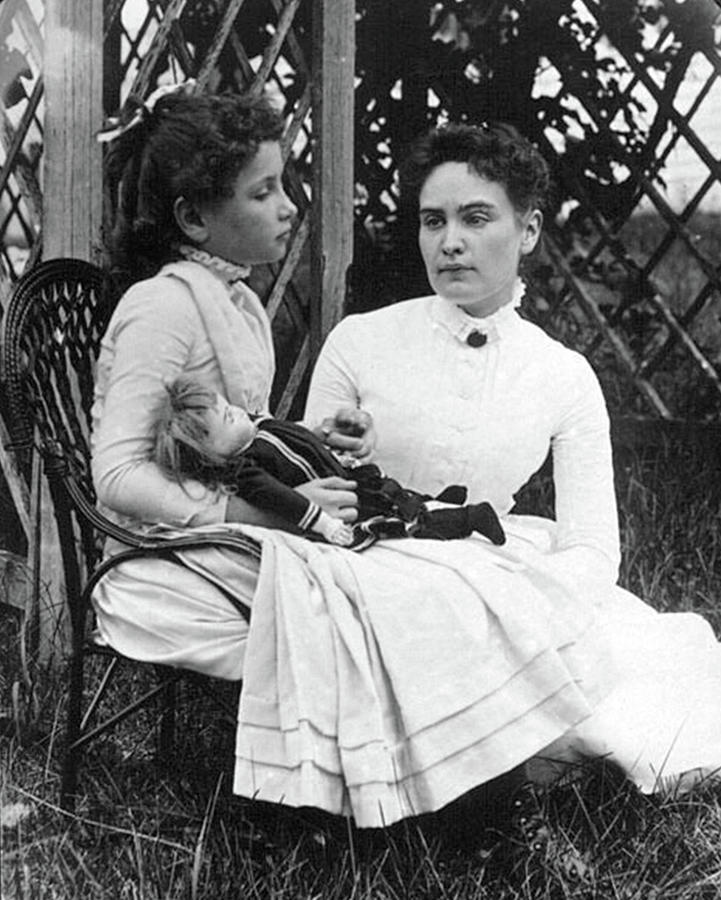 Helen Keller And Anne Sullivan, 1888 Photograph by Science Source