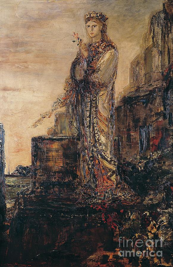 Helen On The Ramparts Of Troy Painting by Gustave Moreau