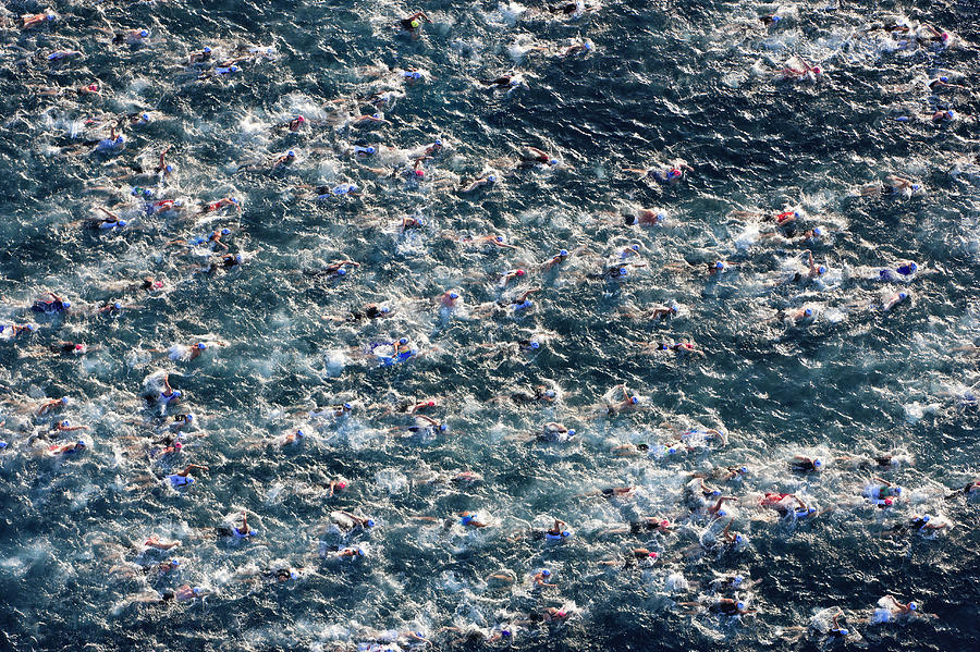Helicopter Aerial Of Ironman Triathlon Photograph by Alvis Upitis Helicopter Aerial Of Ironman Triathlon Photograph by Alvis Upitis