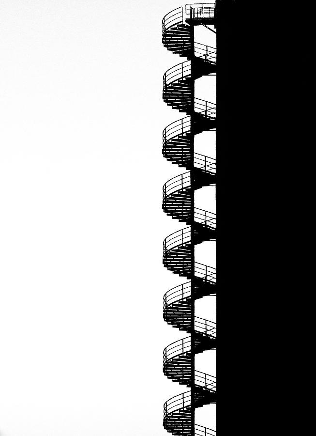 Stairs Photograph - Helix by Hans-wolfgang Hawerkamp Stairs Photograph - Helix by Hans-wolfgang Hawerkamp