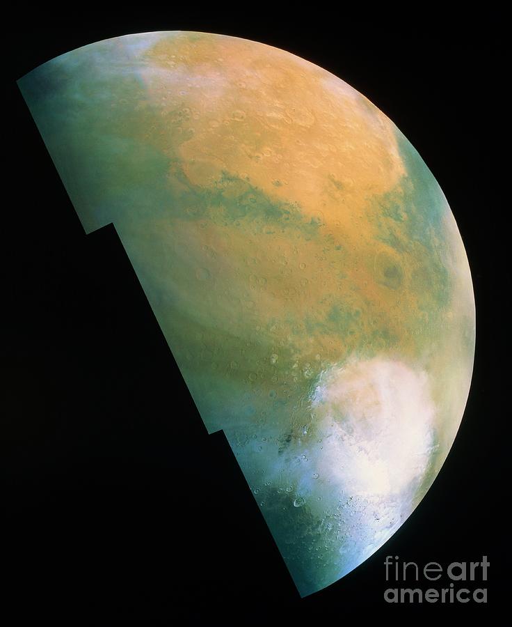 Hellas Mosaic Image Of Mars Photograph by Us Geological Survey/science Photo Library