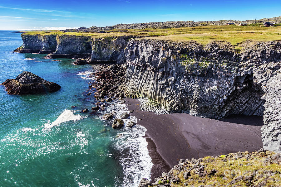 Hellnahraun coast, Iceland Photograph by Lyl Dil Creations