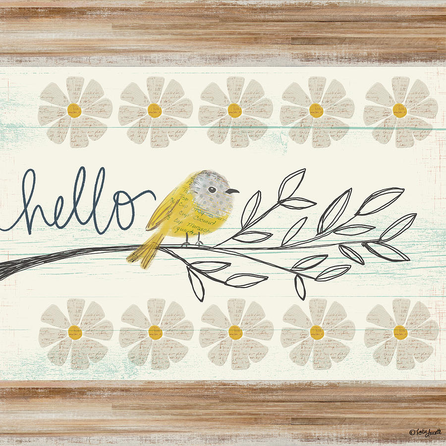 Hello Canary Mixed Media by Katie Doucette