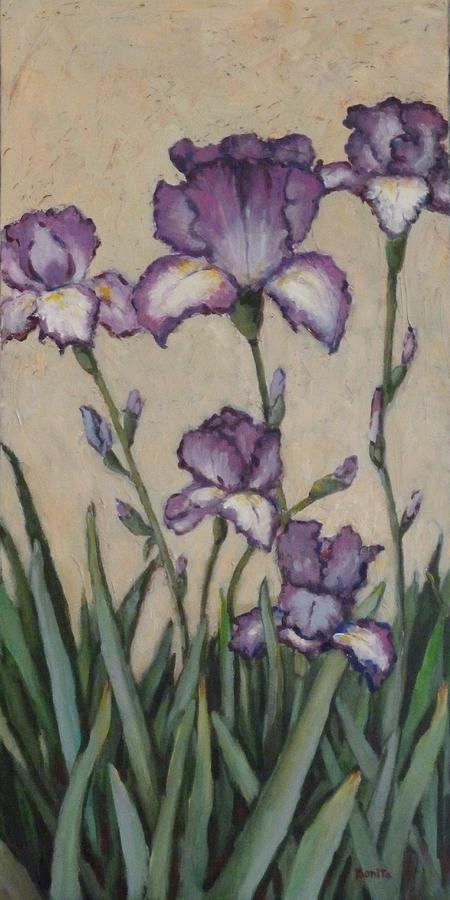 Hello Iris Painting by Bonita Waitl