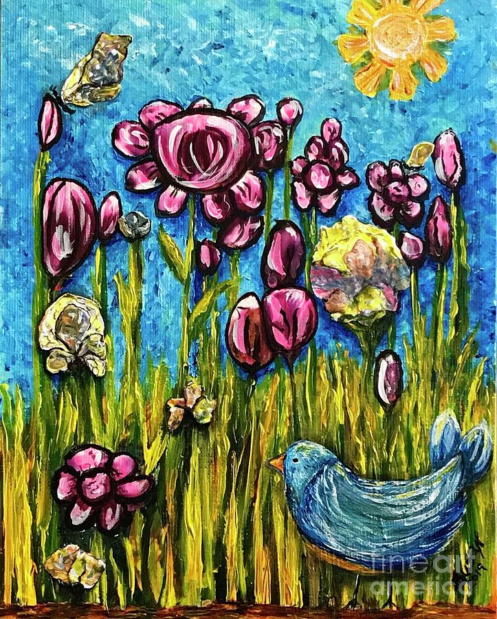 Hello Spring Painting by Susan Cliett