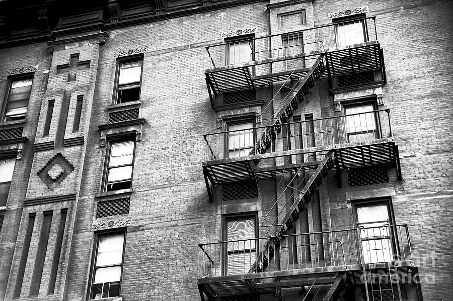 Hells Kitchen Fire Escape in New York City Photograph by John Rizzuto