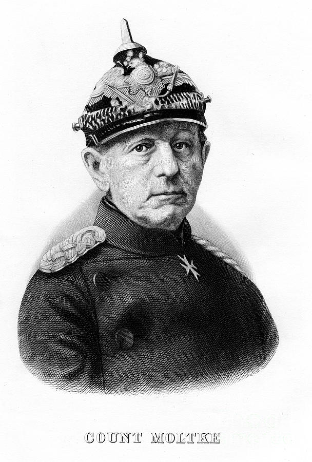 Helmuth Karl Bernhard Von Moltke Drawing by Print Collector