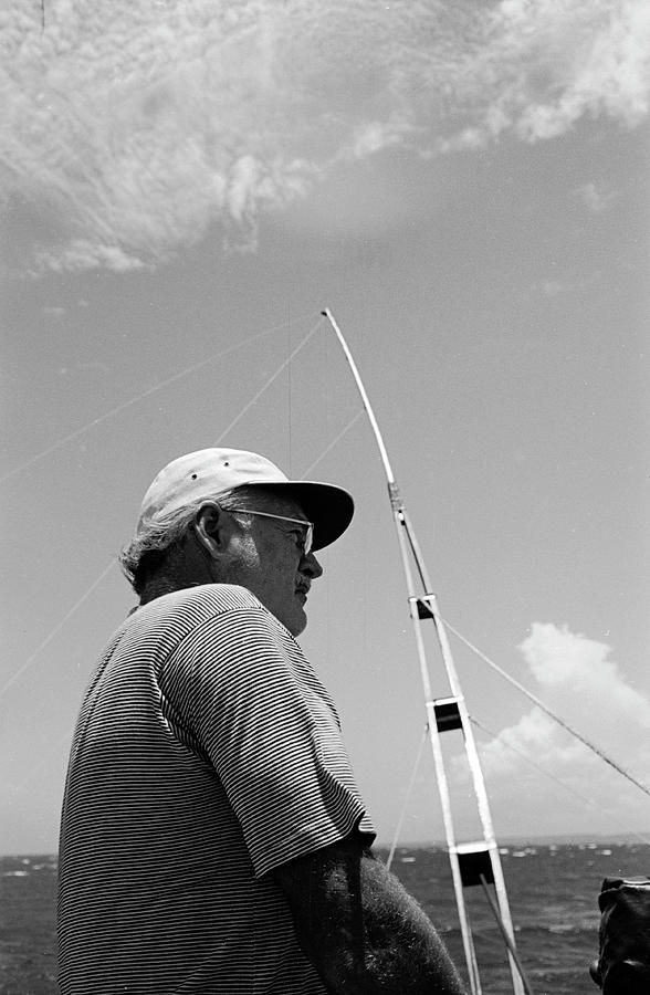 Hemingway Sailing Photograph by Alfred Eisenstaedt