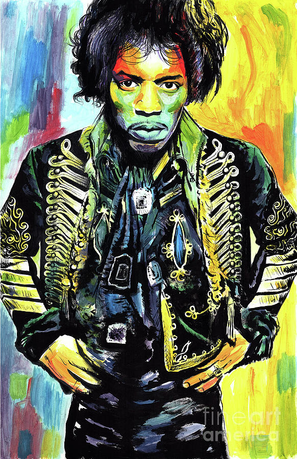 Hendrix Painting by James Holko - Fine Art America