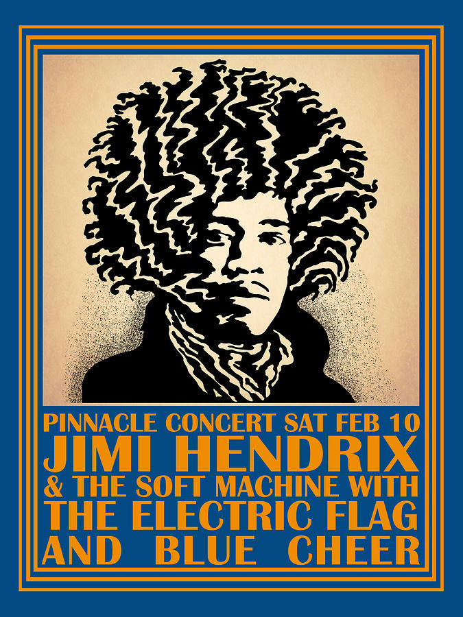 Jimi Hendrix Photograph - Hendrix Pinnacle Concert by Mark Rogan