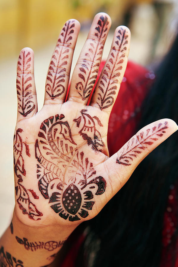 Henna Decoration, India Digital Art by Richard Taylor