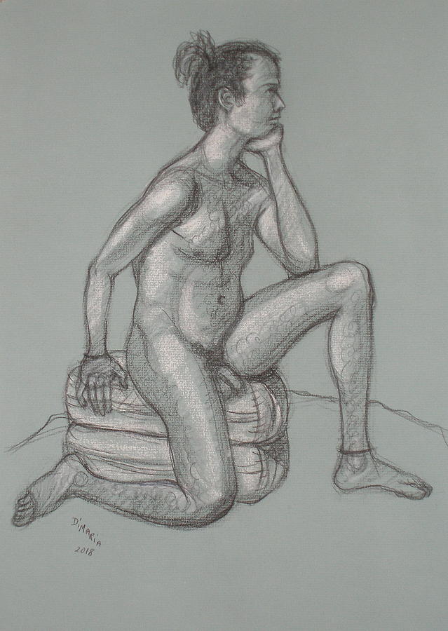 Henney Seated 1 Drawing by Donelli  DiMaria