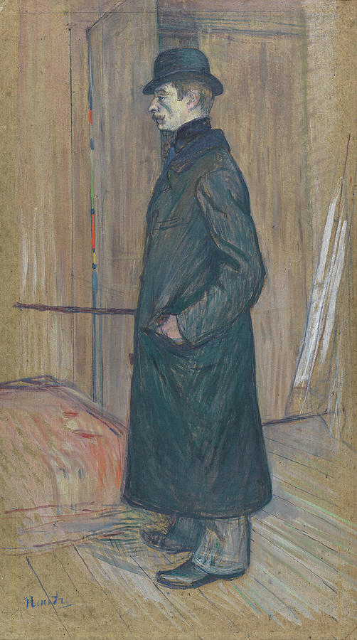 Henri de Toulouse-Lautrec -Albi, 1864-Langon, 1901-. Gaston Bonnefoy -1891-. Oil on cardboard. 71... Drawing by Henri de Toulouse Lautrec -1864-1901-