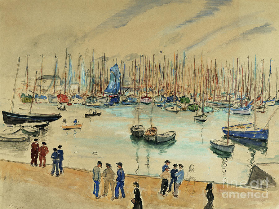 Henri Lebasque, Quay Painting by Henri Lebasque