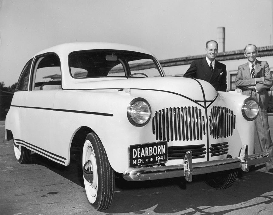 Henry & Edsel Ford Photograph by Hulton Archive