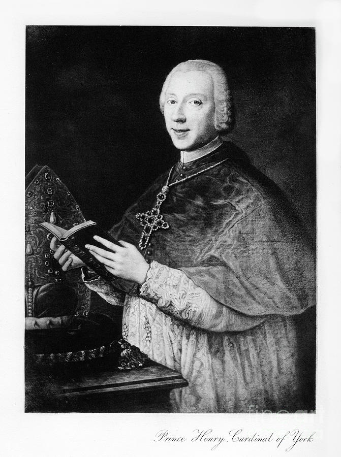 Henry Benedict Stuart As Cardinal Duke Drawing by Print Collector