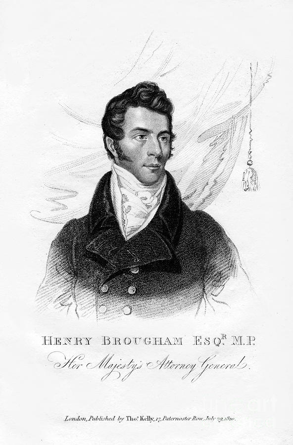 Henry Brougham, Attorney General, 1820 Drawing by Print Collector