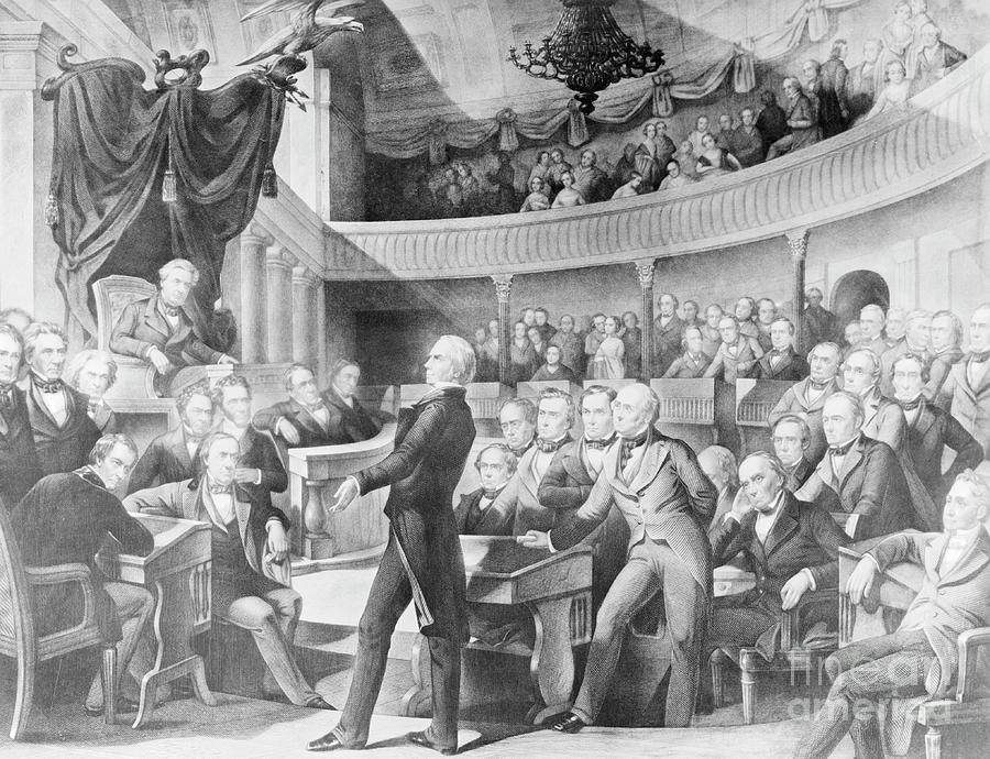 Henry Clay Gesturing To Senate by Bettmann