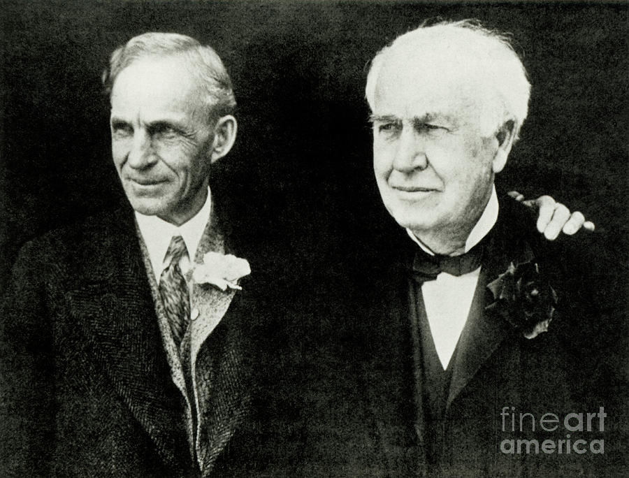 Henry Ford And Thomas Edison Photograph by Science Photo Library
