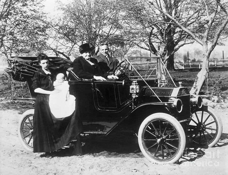 Henry Ford In A Model T Photograph by Bettmann