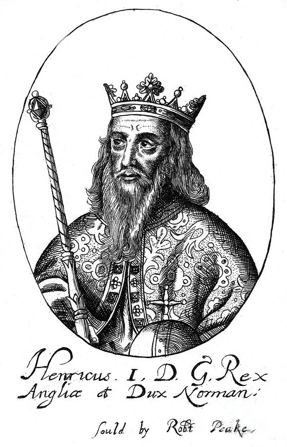 Henry I, King Of England.artist Robert Drawing by Print Collector