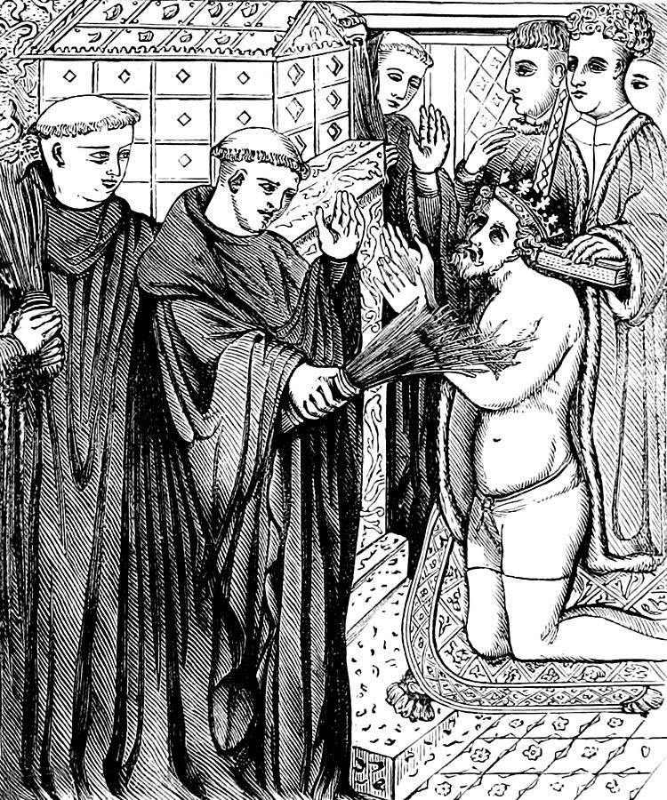 Henry II Doing Penance At Canterbury Photograph by Science Source