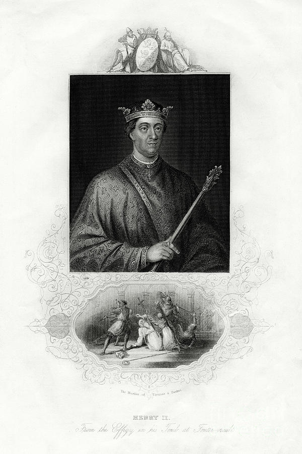 Henry II, King Of England, 1860 Drawing by Print Collector