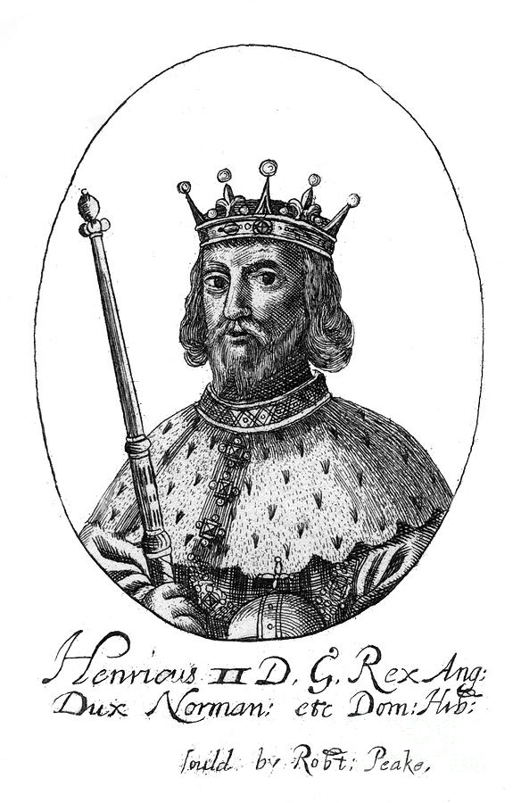 Henry II, King Of England.artist Robert Drawing by Print Collector
