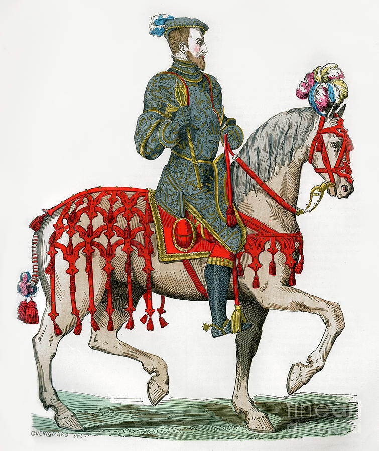 Henry II Of France, As Captain Drawing by Print Collector