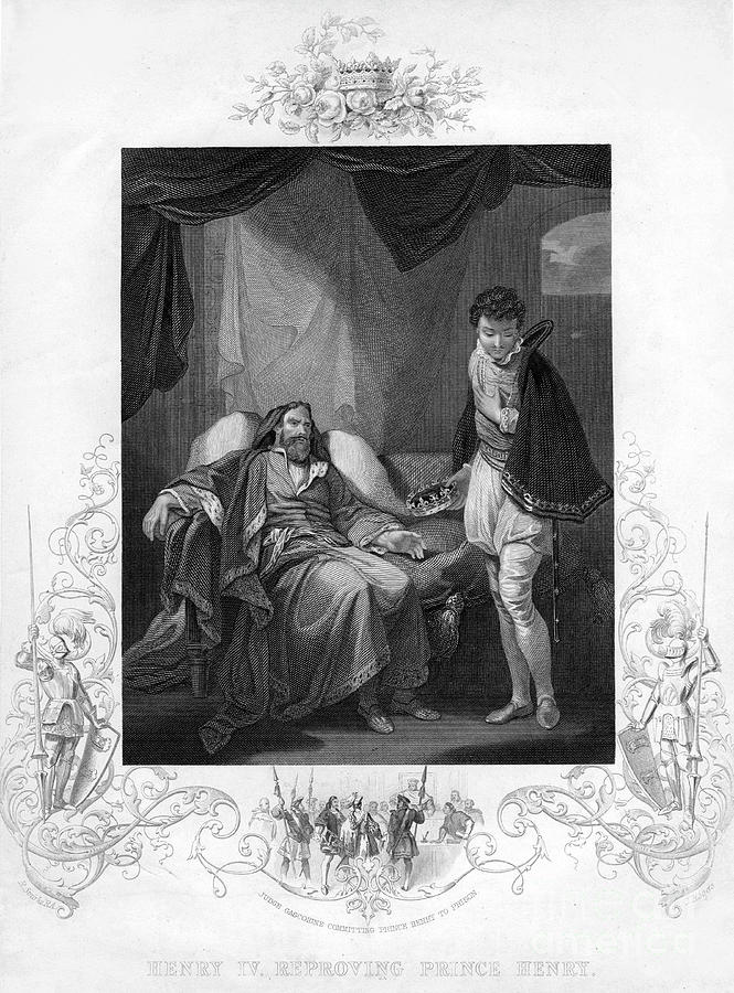 Henry Iv Reproving Prince Henry, 19th Drawing by Print Collector