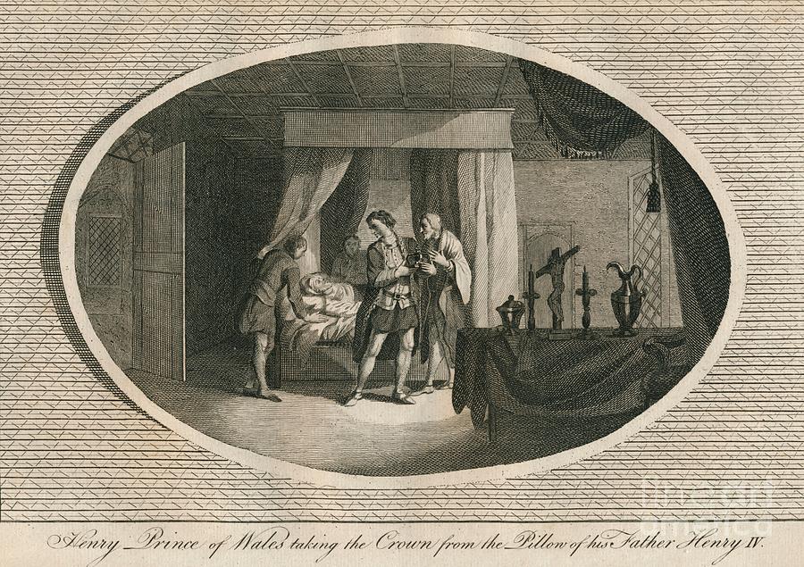 Henry Prince Of Wales Taking The Crown Drawing by Print Collector