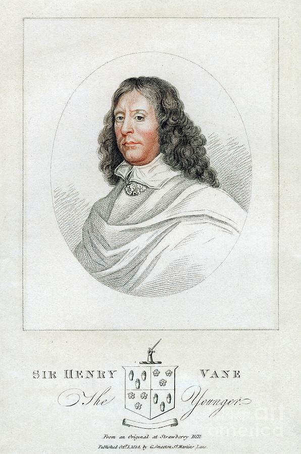 Henry Vane The Younger, Statesman Drawing by Print Collector