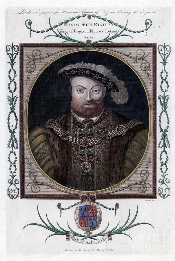 Henry Viii Of England, 1784.artist John Drawing by Print Collector
