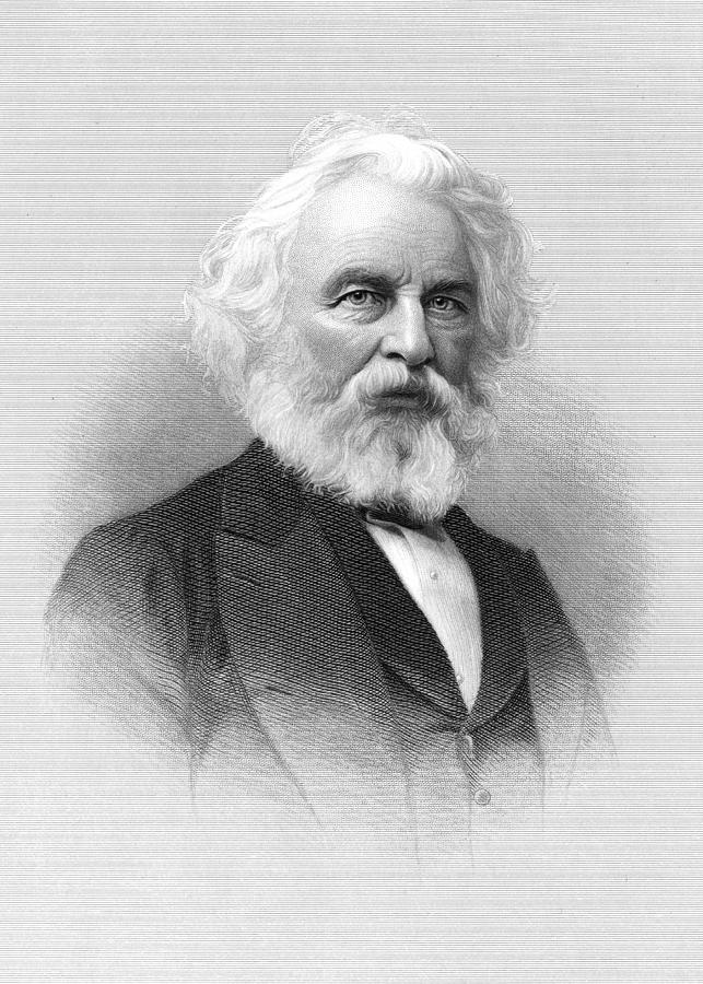 Henry Wadsworth Longfellow (1807-1882) Painting by H.b. Hall And Sons ...