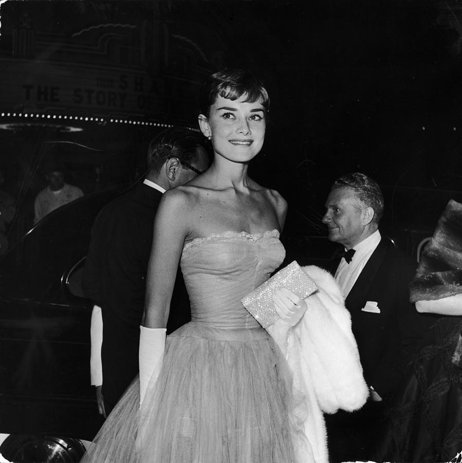 Hepburn At Shane Premiere by Pictorial Parade