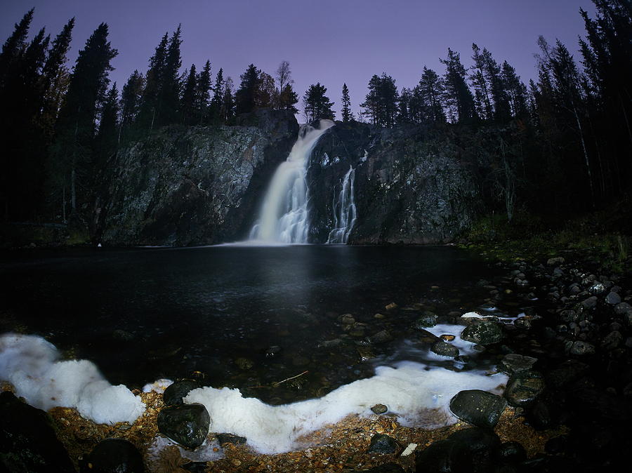 Hepokongas waterfall Photograph by Jouko Lehto