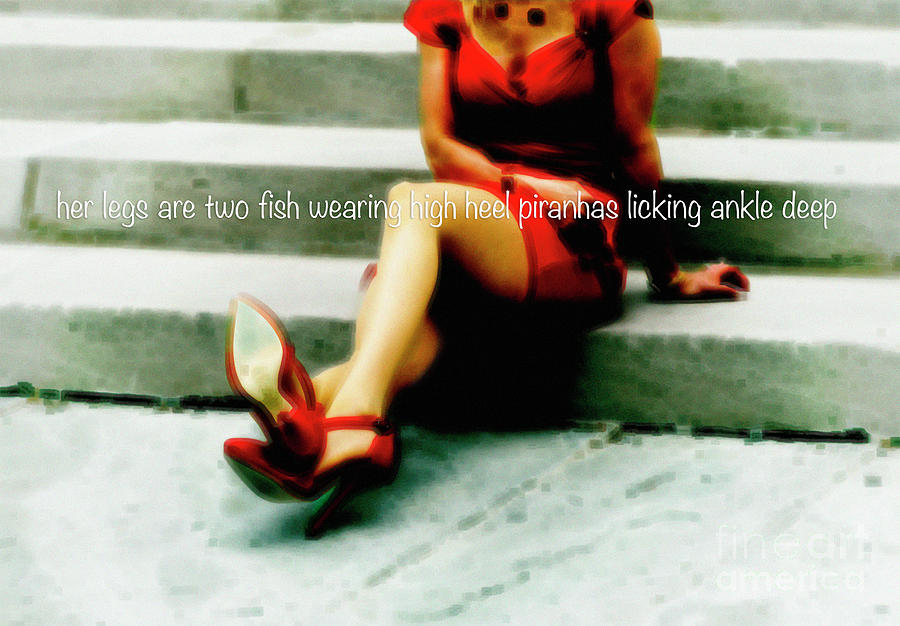 Beautiful Women Photograph - Her Legs Are Two Fish by Steven Digman Beautiful Women Photograph - Her Legs Are Two Fish by Steven Digman