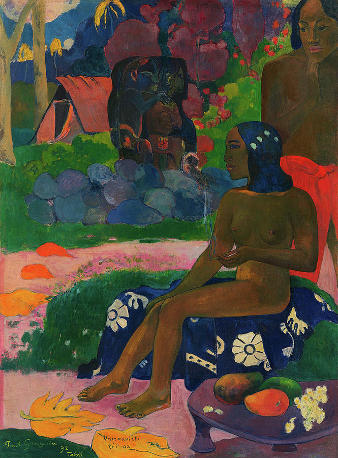Paul Gauguin Painting - Her Name Vairaumati, 1892 by Paul Gauguin Paul Gauguin Painting - Her Name Vairaumati, 1892 by Paul Gauguin