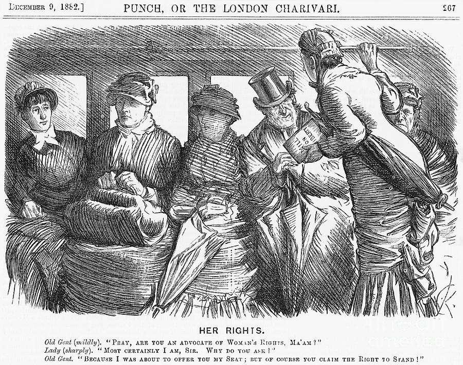 Her Rights, 1882 Drawing by Print Collector