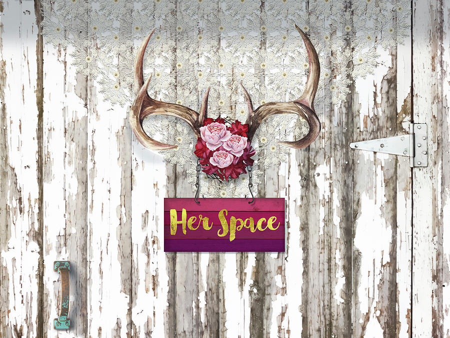 Animal Digital Art - Her Space Santa Fe Cottage Style by Tina Lavoie