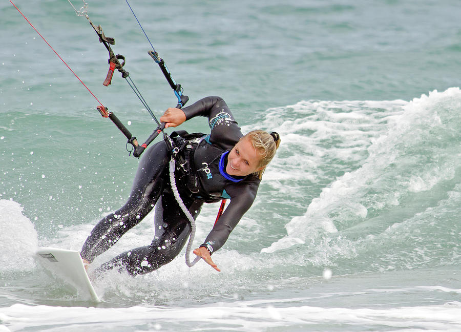 Kite Surfing Photograph - Her Style by Keith Armstrong
