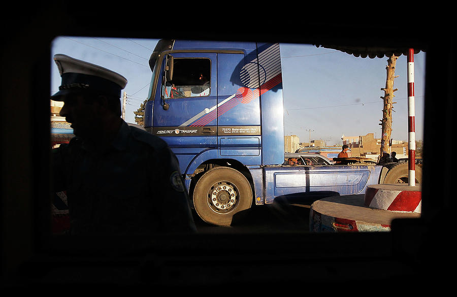 Herat Through A Humvee Window Photograph by Chris Hondros