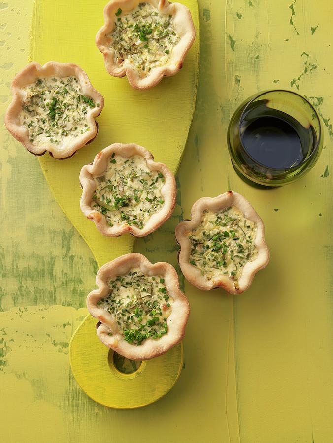 Herb And Cheese Quiches Photograph by Jan-peter Westermann
