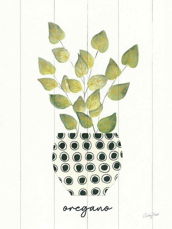 Pot Painting - Herb Garden Viii by Courtney Prahl