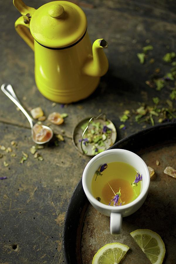 Herb Tea With Rock Sugar Photograph by Riccardobruni